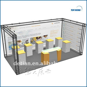 Xangai personalizar e design 3x6 / 10&#39;x20 Personalizado Encontrar Completa cabine da feira simples com vitrine, Display Booth Dislay